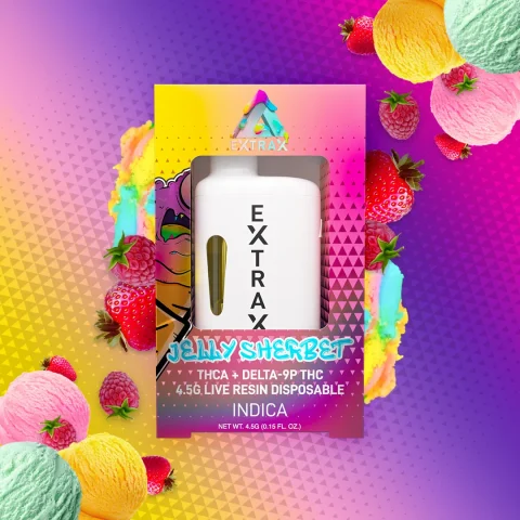 Delta Extrax Adios Blend THCA + Delta9p 4.5 Gram Disposable Vape