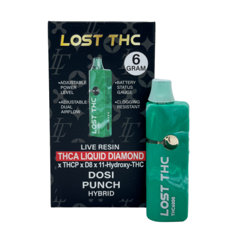 Lost THC Live Resin THCA Liquid Diamonds Disposable Vape - 6 Grams