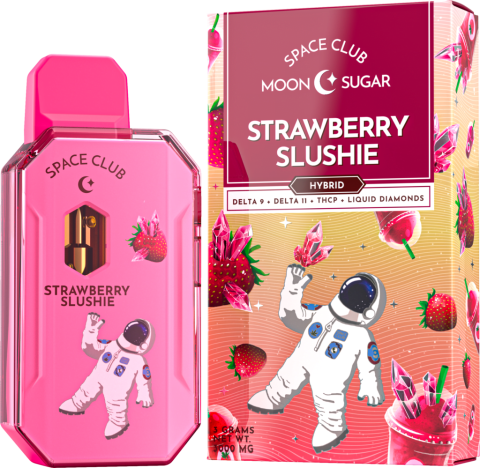 Space Club Moon Sugar THCA/D9/D11/THC-P Disposable Vape - 3 Grams