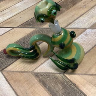 Dragon Glass Bubbler With Horns